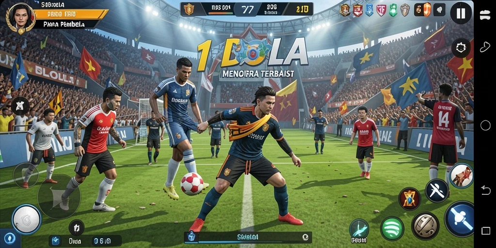 Tampilan gameplay menara pertahanan yang menegangkan di 11BOLA.