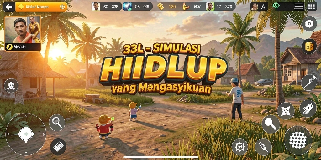 Screenshot gameplay 33L menampilkan grafik yang menawan dan interaksi karakter.