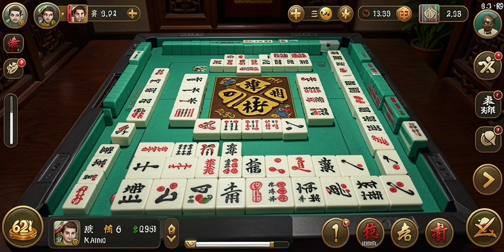 Tampilan gameplay seru Mahjong di 62IDN.