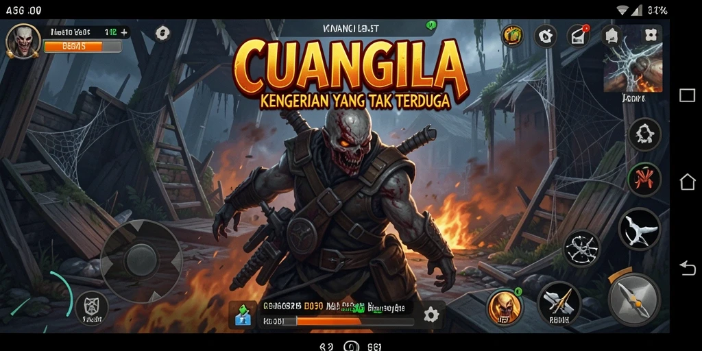 Tangkapan layar CUANGILA menunjukkan suasana mencekam dalam gameplay Horror.