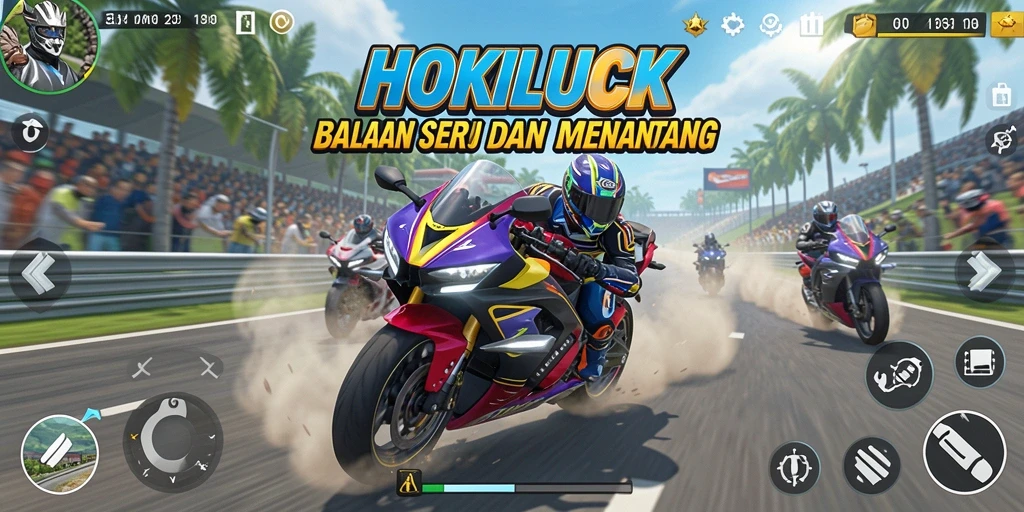 Gameplay seru HOKILUCK dengan kecepatan tinggi dan grafis menawan.