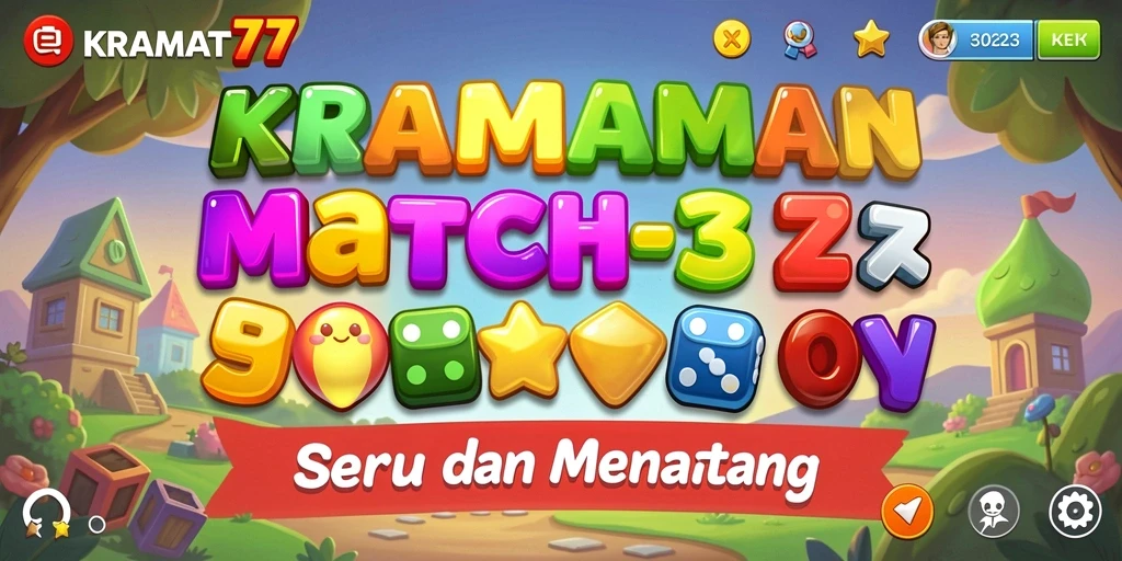 Tampilan gameplay KRAMAT77 yang dinamis dan penuh warna.