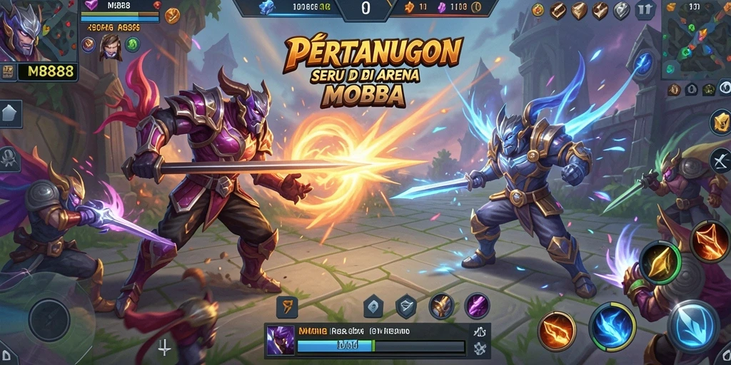 Gameplay aktif dan seru dalam MR888 yang menampilkan karakter yang unik.
