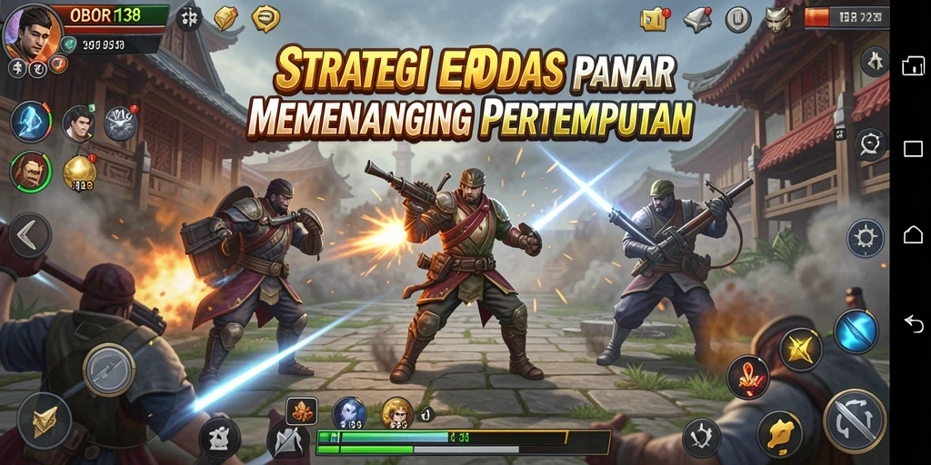 Screenshot OBOR138 menampilkan aksi pertempuran yang mendebarkan dan penuh strategi.