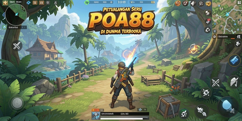 Tangkapan layar dari gameplay seru di dunia terbuka POA88.