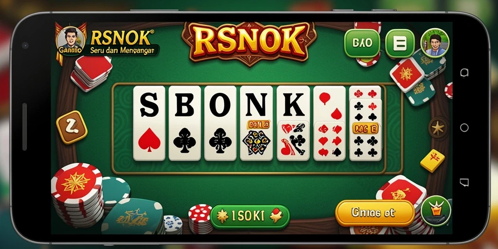 Screenshot gameplay RSNOK menampilkan aksi seru dalam permainan domino.