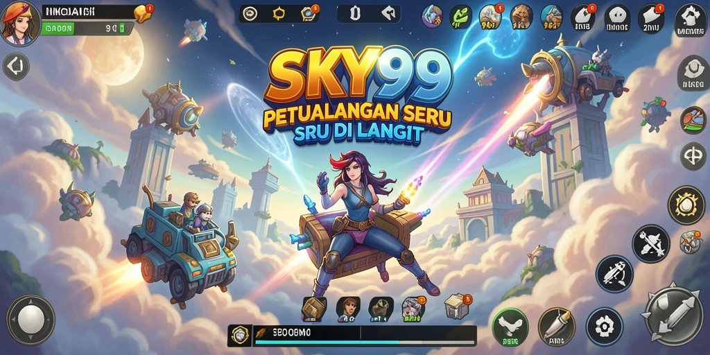 Gameplay yang memukau dan menantang di atas langit.