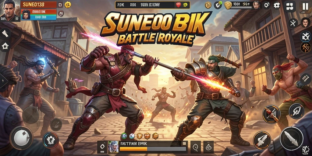 Tampilan gameplay mengasyikkan dari SUNEO138 dalam pertempuran Battle Royale.