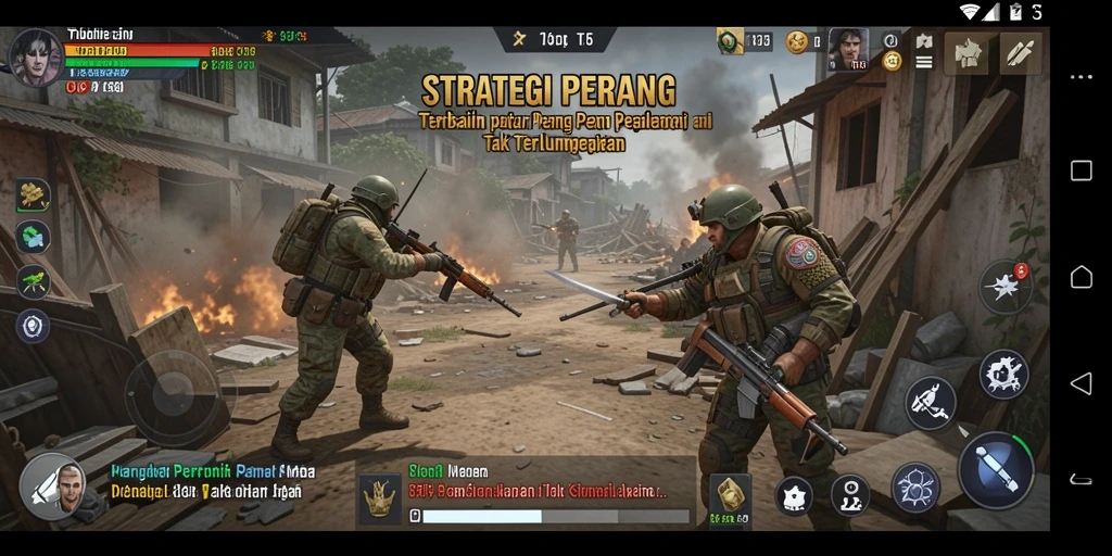 Screenshot T6 menampilkan aksi strategi yang intens.