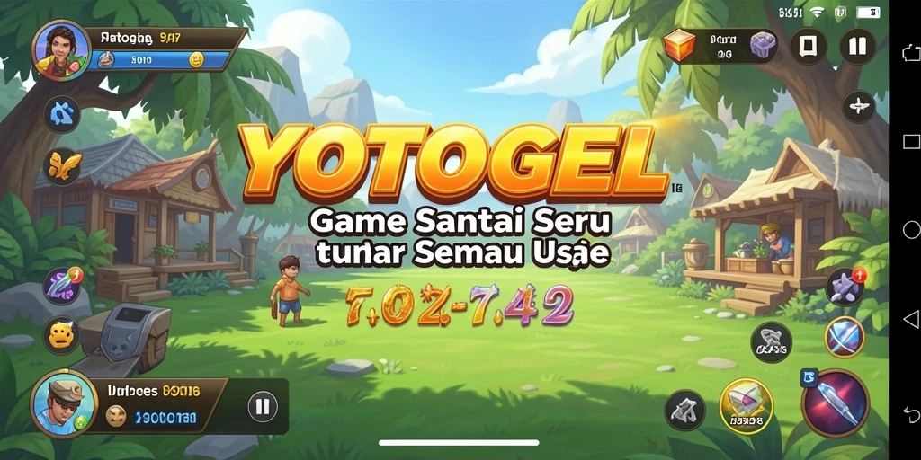 Tampilan gameplay YOTOGEL yang ceria dan mengasyikkan.