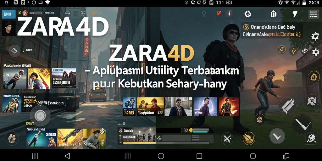 Tampilan antarmuka aplikasi ZARA4D yang modern dan mudah digunakan.